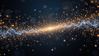 Poster - Cosmic light show outer space digital art stellar environment abstract viewpoint universe concept for seo impact