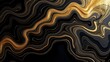 © donny - Luxury Marble Ink Abstract in Black and Gold
