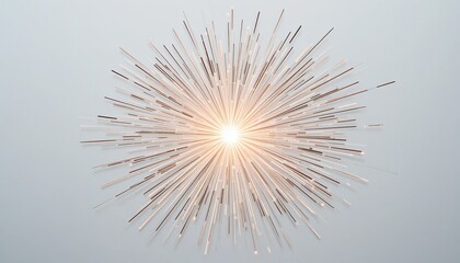 Poster - Dynamic burst of light and energy abstract scene visual art piece minimalist environment close-up viewpoint conceptual representation