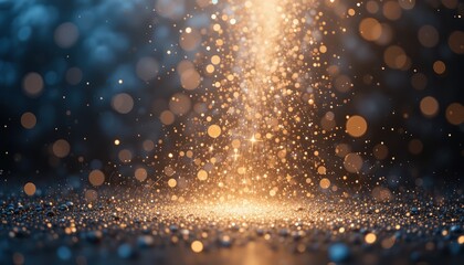 Poster - Magical light burst creating sparkling dust particles studio setting photography abstract environment close-up view enchanting visuals for artistic inspiration