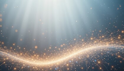 Poster - Captivating light patterns dancing in the air abstract digital art technology focus ethereal environment dynamic viewpoint inspiring creativity