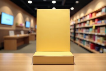 empty cardboard pos display design template for product showcase, retail, showcase, design