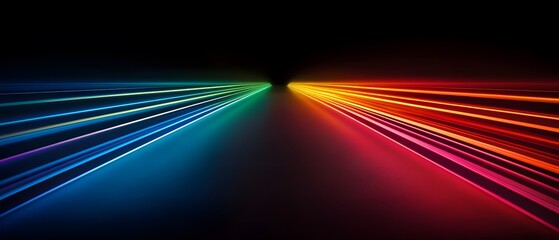 Poster - Spectrum of Light Beams Converging into a Dark Space