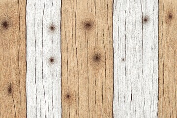 Poster - Wood texture featuring alternating light and dark planks creating a rustic and warm appearance, ideal for backgrounds and design projects
