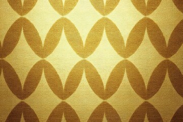 Poster - Decorative wall pattern with golden hues and symmetrical shapes in a modern interior setting