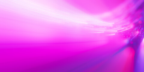 Poster - Closeup of bigdata light speed flow. Abstract digital data stream of quantum computing. Cyberspace of qubit trail waves. Modern tech information transmission.
