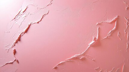 Leinwandbilder - A close-up of a textured surface with a predominantly pink hue, creating a tactile and visually engaging backdrop. The light casts subtle shadows, emphasizing the uneven texture and adding depth to