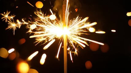 Poster - Flame bursts from dark background creating vibrant glow. This striking visual can enhance various design projects. Concept of fire, creativity, and energy for advertising, branding, entertainment
