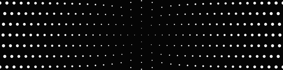 Poster - Abstract polkadot pattern  background - black and white vector design with dots