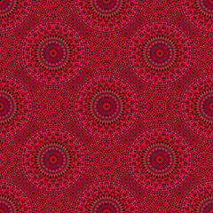 Poster - Seamless oriental bohemian abstract gravel mandala pattern background