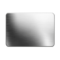 Aufkleber - Sleek brushed metal surface with rounded corners for modern application