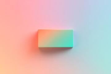 Poster - Minimalistic ui toggle switch design with vibrant gradient pastel colors