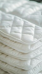 Poster - Pillows on a bed, suitable for interior or lifestyle photography.