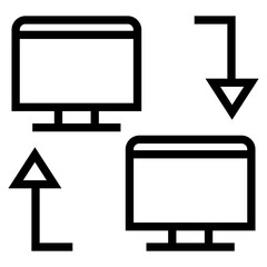 Poster - remote access vector icon