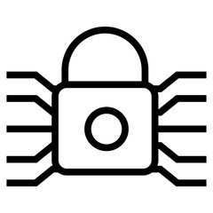 Poster - cyber protection icon