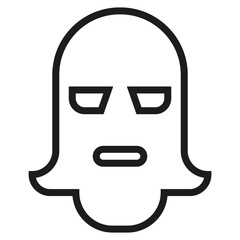 Poster - mask theft icon