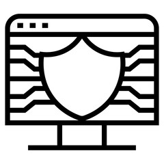 Poster - internet security icon