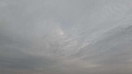 Wall Mural - Beautiful gray textured clouds on a cloudy day. Time-lapse mode.