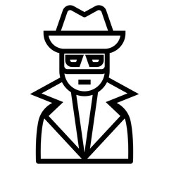 Poster - spy vector icon