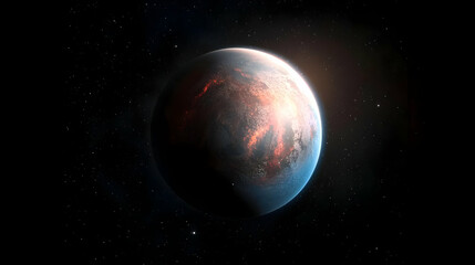 Wall Mural - Alien Planet In Space