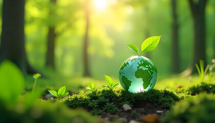 Wall Mural - 3d battery eco energy with green leaf icon. Render 3d battery icon for eco-friendly, green, clean, environmental alternative energy concept. 3d rendering, created with generative ai