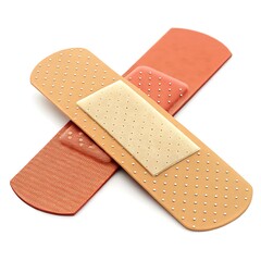 realistic medical plaster. adhesive bandage. 3d rendering isolated on white background. cartoon plas