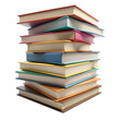 © NorStock - 3D render stack of books icon isolated on transparent background