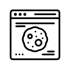 Poster - Cookie Icon Representing Website Cookie Consent