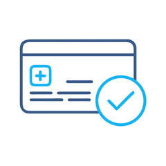 Poster - Credit Card with Checkmark Icon Representing Verification