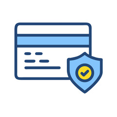 Poster - Credit Card with Checkmark Icon Representing Verification