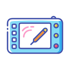 Poster - Drawing Tablet Icon Representing Digital Art Toy