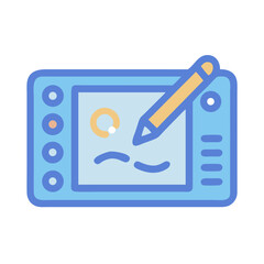 Poster - Drawing Tablet Icon Representing Digital Art Toy