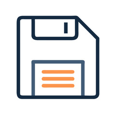 Leinwandbilder - Floppy Disk Icon Representing Legacy Data Storage
