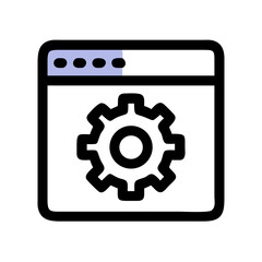 Poster - Gear Settings Icon Representing Configuration Panel