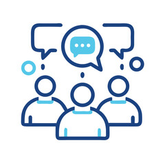 Aufkleber - Group Collaboration Icon Representing Team Feedback