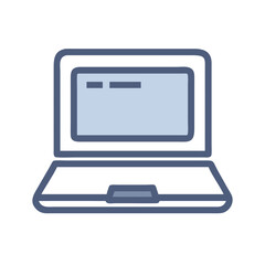 Poster - Laptop Icon – Portable Personal Computer Symbol for Mobile Computing