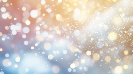 Poster - Colorful bokeh lights create a magical atmosphere, with warm hues blending seamlessly. The soft focus effect enhances the dreamlike quality, perfect for enhancing any creative project