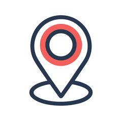 Aufkleber - Location Pin Icon – Geolocation Marker Symbol for Maps and Navigation