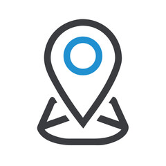 Aufkleber - Location Pin Icon – Geolocation Marker Symbol for Maps and Navigation