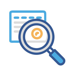 Poster - Magnifying Glass Icon Representing Search Function
