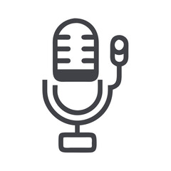 Poster - Microphone Icon Representing Audio Input Device