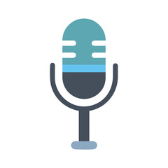 Poster - Microphone Icon Representing Audio Input Device