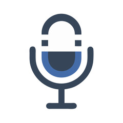 Poster - Microphone Icon Representing Audio Input Device