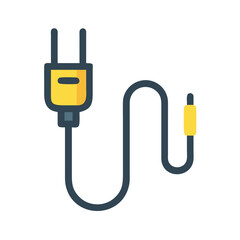 Poster - Power Cable Icon Representing Electrical Plug Connection