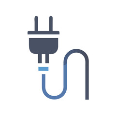 Poster - Power Cable Icon Representing Electrical Plug Connection