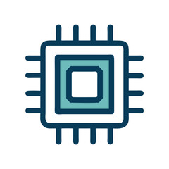 Aufkleber - Processor Icon Representing Central Processing Unit (CPU)