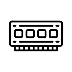 Poster - RAM Module Icon Representing Computer Memory Hardware