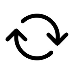 Poster - Refresh Arrows Icon Representing Update or Sync Action
