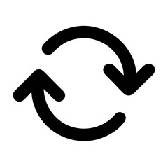 Poster - Refresh Arrows Icon Representing Update or Sync Action