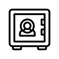 Poster - Safe Box Icon Representing Personal Item Security